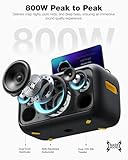 Ikarao Karaoke Machine for Adults with Lyrics Display, Built-in 13.3" Screen, Truly All in One Karaoke Machine with 2 Wireless Microphone (Hidden & Self Charging), 800W Bluetooth Speaker for Party, TV