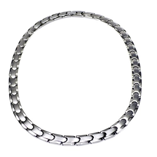 Accents Kingdom Men's Tempo Titanium Magnetic Power Golf Link Necklace 24"