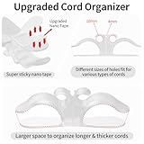 6PCS Clear Cord Organizer for Appliances, Kitchen Appliance Cord Organizer Stick On, Appliance Cord Holder, Cord Wrappers, Cord Winder for Pressure Cooker, Air Fryer, Blender, Coffee Maker, Toaster