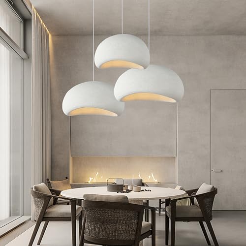 25.6in Modern Pendant lights kitchen Island, Japanese Wabi Sabi Pendant Light, Nordic Pendant Light Hanging Lamp Shades with E27 Base,Dining Room Chandelier,Kitchen Pendant Lighting over Island-XLarge