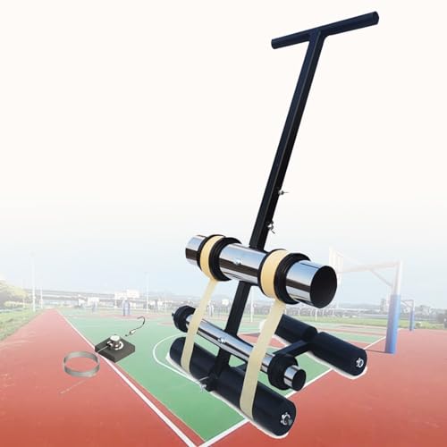 ZOCWJK Basketball Court Marking Kit for Concrete, Hand Push Floor Marking Tool, Adjustable Playing Field Line Striping Machines, Court Line Tape Machine, Basketball Court Line Kit for Asphalt, Road(
