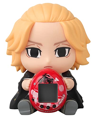 Bandai Tamagotchi Tokyo Revengers Mikey Version with Hugmy Figure | 4 cm Virtual Pet Based on Tokyo Revengers Manga and Anime with Collectable Mikey Hugmy Anime Merch | 90s Kids Toys