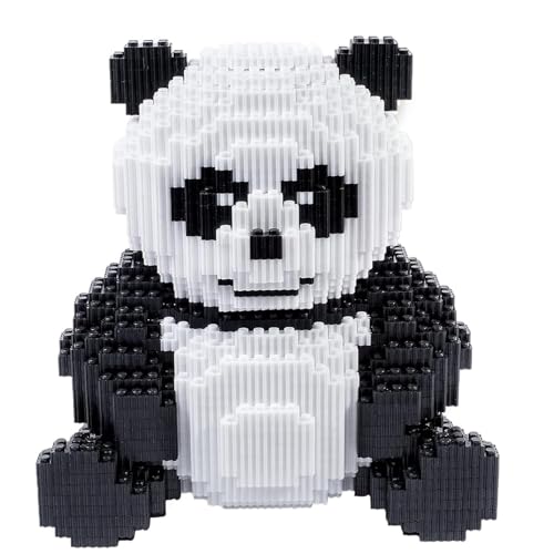 AHZILEl Animal Panda ini Blocks Building Set, 7822 Pcs Cute 3D Puzzle Mini Building Bricks Toy Kits, DlY Educational Particle Building Birthday Gift