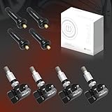 CARORAV TPMS Sensor GM, 4-Pack Tire Pressure Sensor Replacement for GM Chevy GMC Cadillac Buick, 315MHz OE Replaces# 13586335, 13581558, 13598771, 13598772