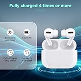 Wireless Charging Case Replacement Compatible with AirPods Pro 1st 2nd Generation Charging case， Air Pods pro Charging Case Only with Bluetooth Pairing Sync Button，660mAh for Air Pods Charging case