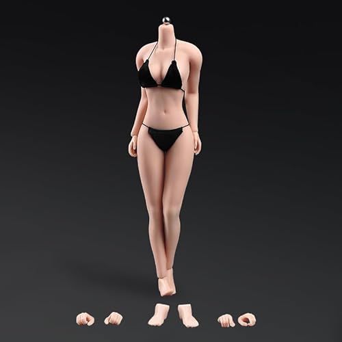 1:6 Scale Female Body Super Flexible 28 Joints Miniature Solider Action Figure Seamless Body Normal Skin Large Breast AB003S for Hobby Collection
