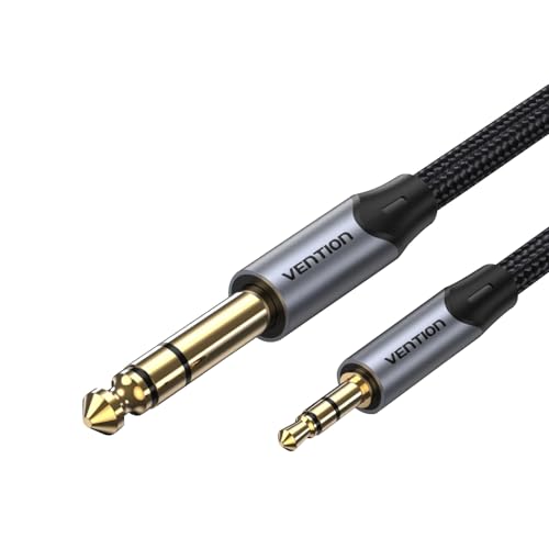 VENTION 3.5mm to 6.5mm Jack Aux Cable Adapter for Speaker Guitar Amplifier TRS Audio Cable Jack 3.5 to 6.5 Audio Cable Auxiliar（3.3FT）