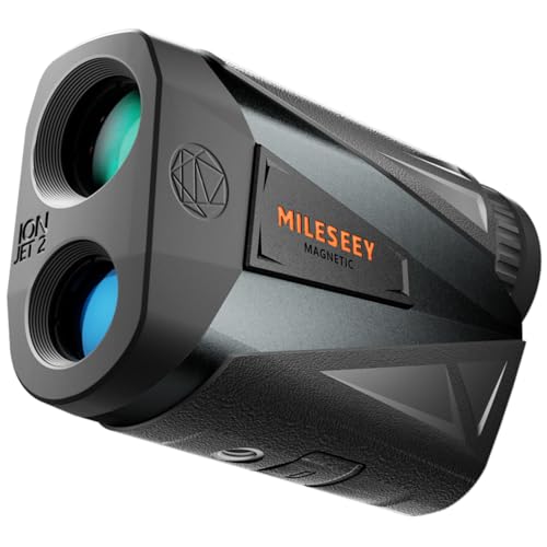 MILESEEY Hunting Rangefinder, 2000 Yards Rechargeable Laser Range Finder with Bow Hunting Mode, Angle/Horizontal Distance/Height, 7X Magnification, Waterproof Archery Shooting Rangefinder with Magnet