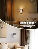 JandCase LED Night Light, [2 Pack] Night Lights Plug into Wall with Dusk to Dawn Sensor, Dimmable Plug in Night Light, Adjustable Brightness, 3000K Soft White Nightlight for Bedroom Bathroom Hallway