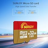 Sunloy SD2Vita 6.0 PS Vita Memory Card Adapter with 32GB Micro SD Card, High Speed microSDHC UHS-I Flash Memory Card with PSV Micro SD Card Adapter for PSV 1000/2000 PSTV FW 3.60 HENkaku Enso System