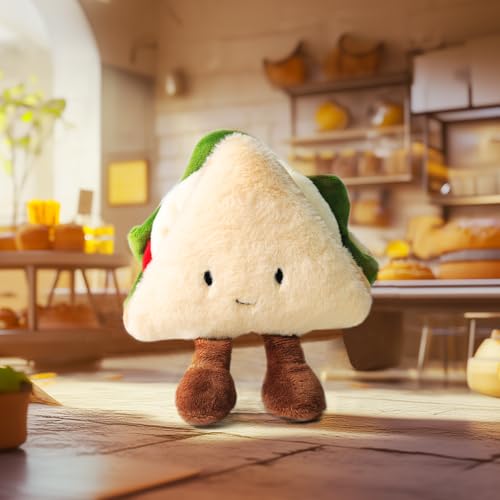 RECUR Sandwich Stuffed Animals Toy, Soft Food Plush,Cute Plushie 8 Inches, Adorable Gift for All Ages