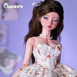 Oueneifs Lenabjd 1/4 Bjd Dolls Sweet Girl Style Floral Dress Ball Jointed Dolls Gifts Toy for 15+ Year Old