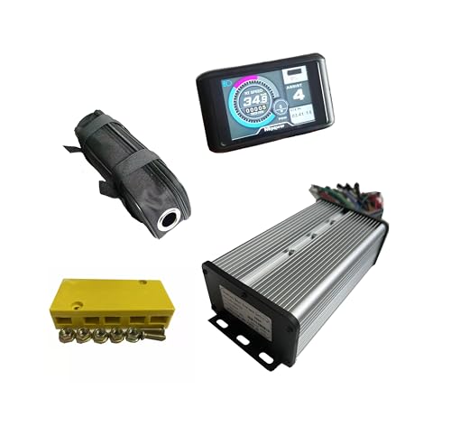 NBPOWER 48V/72V 80A Dual Model Sine Wave Brushless DC Motor Controller Ebike Controller + UKC1 Color Display One Set，Used for 3000W, 5000W Ebike Kit.