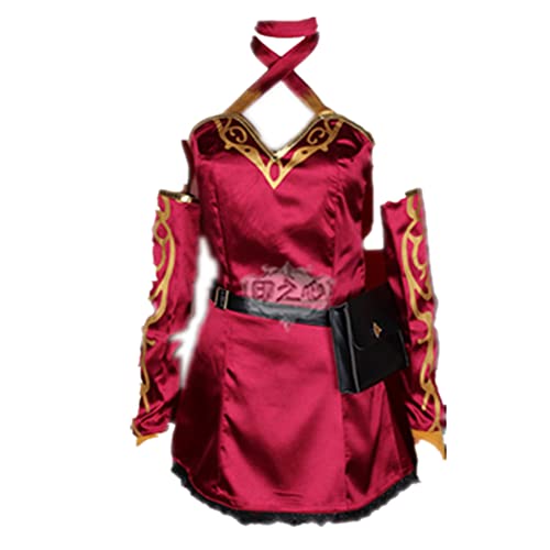 1218 RWBY cinder fall Cosplay Costume for Halloween Christmas Party Carnival Costume red dress (M, Female)