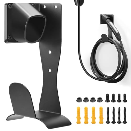 LZSTEC for Tesla Charger Holder Wall-Aligned Mount Space-Saving, NACS Charger Cable Holder Organizer for Tesla Model 3/Y/X/S & NACS Chargers