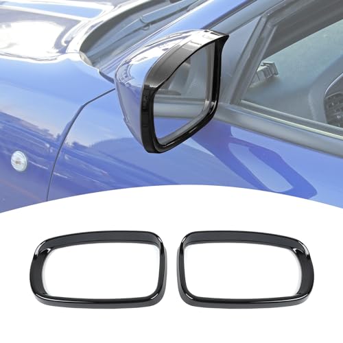 PDKLIN for Charger Side Mirror Rain Visor Eyebrow Guards Covers Trim for Dodge Charger 2011-2023 Black Exterior Accessories 2pcs