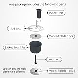 Food Processor Thermo mix Cutter Kit, Blender Slicings Shreddings Disc Accessory for Thermomix TM5 TM6