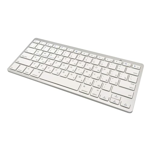 JPYXKM Wireless Russian Keyboard, Minority Language Ultra Thin Lightweight Silent Bluetooth Keyboards for Laptop/Computer/Surface/Desktop/Smart TV (Russian)