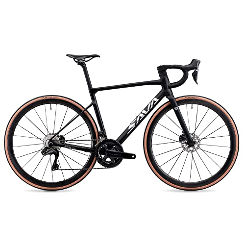 SAVADECK Carbon Road Bike, 24 Speeds Shifting Road Bicycle with Ultegra Di2 8170 Groupset, T1000 Full Carbon Race Bike with Carbon Frame and Carbon Wheelset.