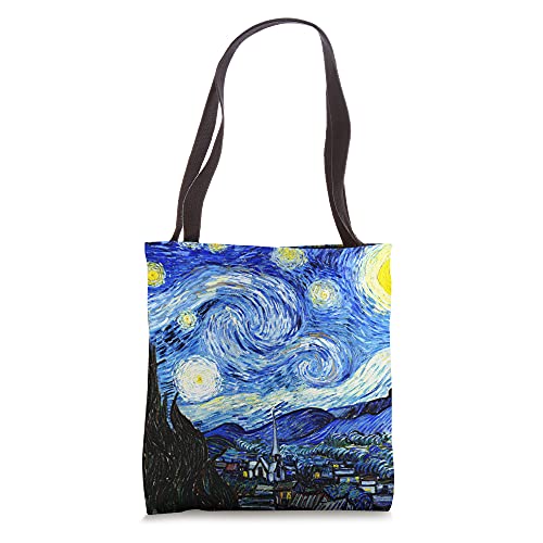 The Starry Night Vincent Van Gogh Famous Vintage Art Stylish Tote Bag