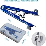 LFGKeng Watch Spring Bar Plier Tool Kit, Spring Bar Tweezer, Watch Band pliers with Robust 8 Alloy Steel Pins, Watch Band Pins Replacement Tool for Watch Wrist Bands Strap Removal Repair Set(Blue)