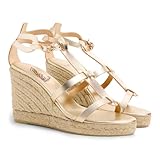 Castañer Limited edition x Ancient Greek Sandals. Tinos espadrilles in cowhide leather. - Women, Platinum, 8