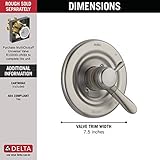 Delta T17038-SS Lahara Trim Only, 9.00 x 8.00 x 0.06 inches, Stainless