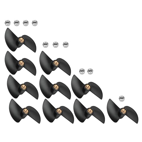 10PCS FT009 RC Boat Propellers High Speed Brushless Replacement Propeller Set for FT009 Remote Control Racing Boat Spare Parts Accessories