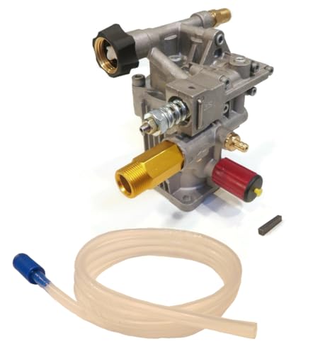 Himore | 2600 PSI 2.4 GPM 7/8" Horizontal Shaft with Keyway, 2.4G26 Pressure Washer Pump, fits many Makes & Models with Honda GC160 Horizontal Engines