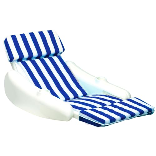 SWIMLINE ORIGINAL 10010M Sunchaser Padded Luxury Lounge Chair Pool Float | Molded Frame & Pontoon Design | Pool Floats Adult | Pool Lounger | Pool Accessories | Pool Chairs and Lounges For In Pool