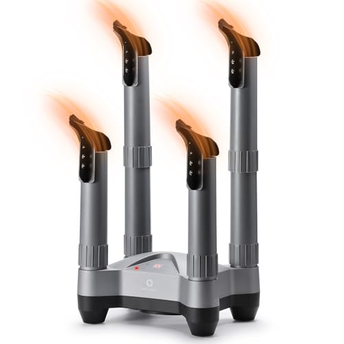 Airthereal SD20 Boot Dryer, Electric Shoe Warmer with Ozone Deodorization Heat Blower, Fast Drying & Adjustable Timer, Suitable for Work Boots, Ski Boots, Sneakers, Gloves, and Leather