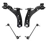 TRQ Front Suspension Kit Control Arm with Ball Joint Sway Bar Stabilizer Link Compatible with 2013-2015 Chevrolet Spark 2014-2016 Spark EV