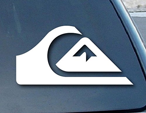 Quiksilver Surf CCI Decal Vinyl Sticker|Cars Trucks Vans Walls Laptop| White | 4.0 x 2.0 in| CCI189