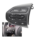 KWONIVLAN Fit for Kia K2 Rio 2017-2021 Rio X LINE Car Multi Function Steering Wheel Audio Cruise Control Buttons(Model C-Right)