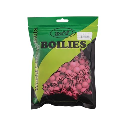 WCB Carp Baits High Protein Boilies 16 mm 1 lb Bag - Carp Fishing Bait - Ideal for Carp Fishing (Flavor: Carp Candy)