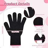 Suhine 20 Pcs Heat Resistant Gloves Professional Heat Resistant Gloves for Hair Styling Curling Heat Resistant Work Gloves(Classic Style)