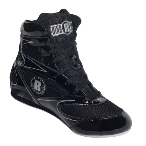 Ringside High-top Sneaker, Black, 4 US Unisex Big Kid