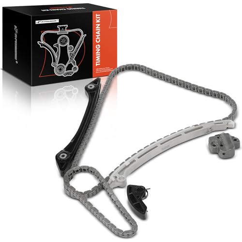 A-Premium Engine Timing Chain Kit W/Tensioner & Guide Compatible with Ford Explorer 2012-2019, Escape 2013-2019, Fusion 2013-2020, Focus 2013-2018, Edge, Mustang, Taurus, MKZ, MKC, MKT, 2.0L 2.3L