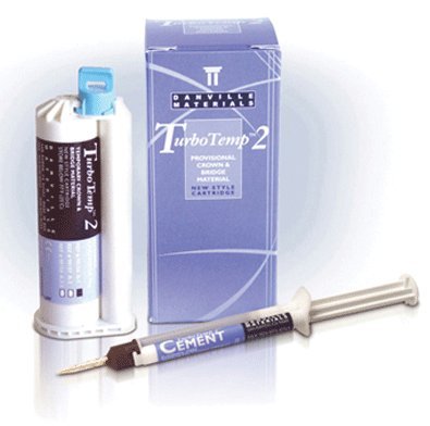 Danville Materials 90156 Turbotemp 2 Temporary Crown and Bridge Materials Provisional Composite Starter Kit with 76 g Cartridge and 10 Mix Tips, A-1 Shade