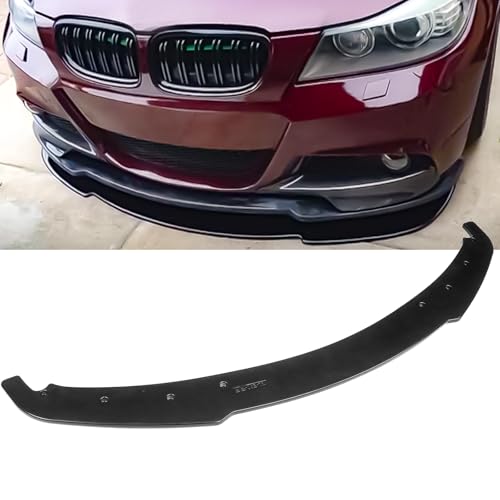 Front Bumper Lip Splitter MP-Style 1Pcs Compatible with 2006-2011 BMW 3-Series E90 E91 E92 E93 All Models(NOT FIT M3) 323i 325i 325xi 328i 328xi, Gloss Black