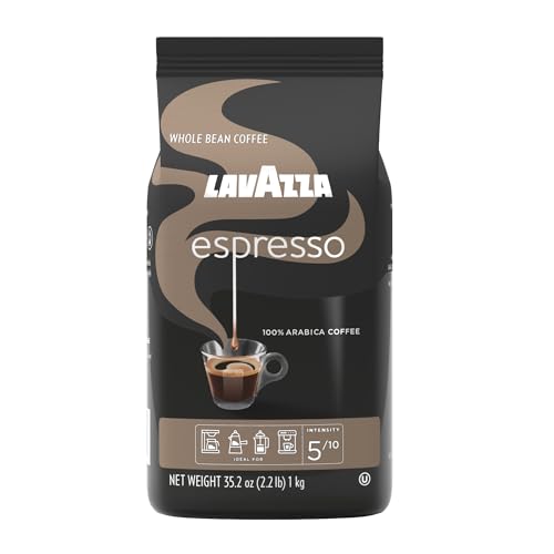 Lavazza Espresso Whole Bean Coffee Blend, Medium Roast, 2.2 Pound Bag (Packaging May Vary) Premium Quality, Non GMO, 100% Arabica, Rich bodied