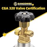 GANCOWISE 20lb Aluminum New CO2 Tank, DOT Approved Gas Cylinder with CGA 320 Valve for Kegerators and Draft Beer Dispensing