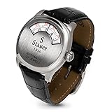 Stauer 1930 Dashtronic Watch – Cotswold Genuine Mens Watches Leather Band w/ 39MM Stainless Steel Case – Automated Movement & 3-ATM Water Resistant Watch