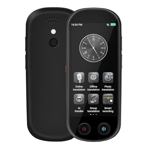NICEWIN Language Translator Device - Real Time Translation Device with 150+ Languages, Upgraded Ai Translator No WiFi Needed, Offline Recording Photo Input Translation for Travel Business Learning