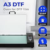 PUNEHOD DTF Printer A3 L1800 with White Stirring System Transfer Printing Machine with Roll Feeder Direct to Film Printer for DIY Print T-Shirts（Printer+Oven+6x250ml Ink）