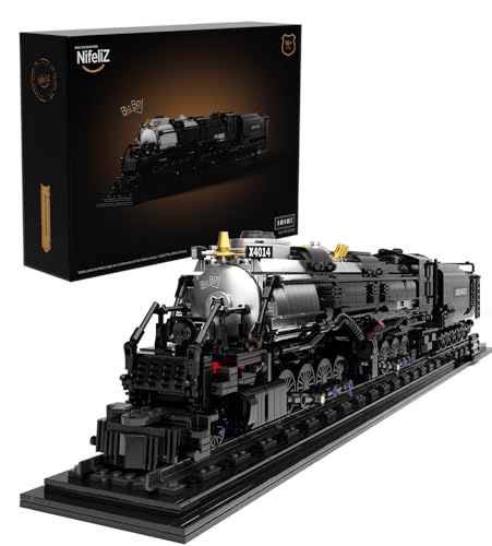 Nifeliz Big Boy Locomotive, Articulated Steam Locomotive Building Block Set, Legendary Steam Train Display Kit for Gift Giving (1,818 Pieces)