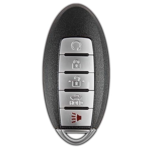 KeylessOption Key Fob Replacement for Nissan Altima, Versa, and Sentra - Keyless Entry Remote, 5-Button, OEM KR5TXN4 – Dealer OR Locksmith Required 2021 2022 2023 (1-Pack)