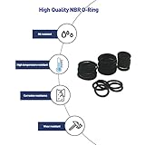 Botasea 419 PCS Metric O Ring Assortment, 32 Universal Sizes NBR Buna-N Nitrile Rubber O Ring Kits, O Ring Gasket for Automotive, Plumbing & Faucet Repair (Blue)