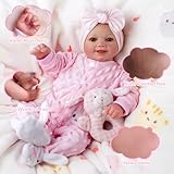 BABESIDE Reborn Baby Dolls Sunny - 17Inch Cute Soft Vinyl Realistic Baby Doll Poseable Smiling Real Life Baby Dolls with Complete Accessories for 3+ Years Old Gifts