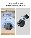 VIDCASTIVE Mini Spy Hidden Camera 4K Wireless WiFi Small Nanny Cam Portable Indoor Secret Tiny Video Security Cameras with 100 Days Standby Battery Life AI Motion Detection Night Vision